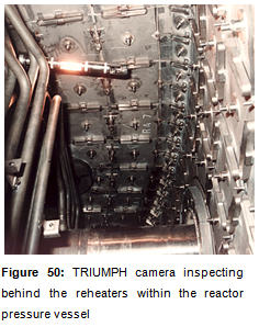 TRIUMPH Camera Inspecting Behind Reheaters within RPV